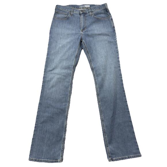NWOT Carhartt Rugged Flex Relaxed Fit Light Wash Stretch Denim Jeans Mens 32x34 - Picture 1 of 10